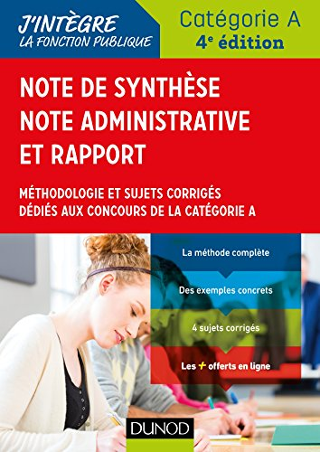 Note de synthèse, note administrative et rapport