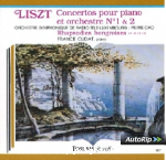 Concertos pour piano et orch. n1 mi bémol majeur. concerto pour piano et orch. n2 la majeur. Rhapsodies Hongroises n4 n8 n12 n17.