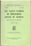 Saluts d'amour du troubadour Arnaud de Mareuil (Les)