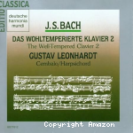 Das wohltemperierte Klavier 2 (Le Clavier bien tempéré) : 24 préludes et fuguesBWV 870-893.