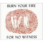 Burn your fire for no witness