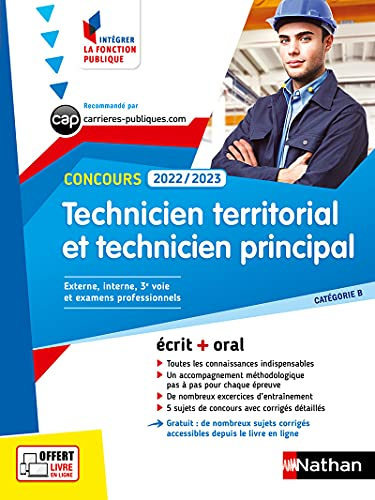 Concours Technicien territorial et technicien principal externe, interne et 3e voie, examens professionnels