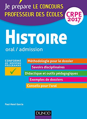 Histoire oral/admission CRPE 2017