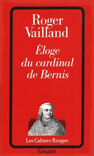 Eloge du cardinal de Bernis