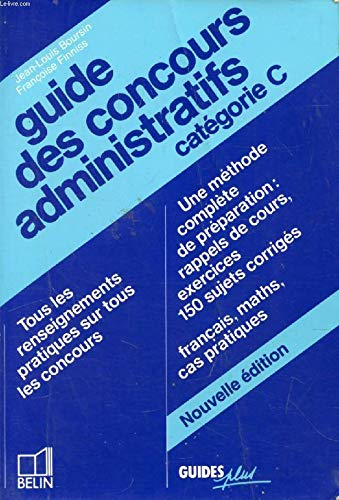 Guide des concours administratifs, catégorie C
