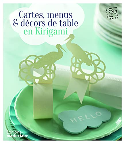 Cartes, menus et décors de table en kirigami