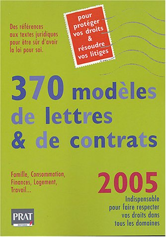 370 modèles de lettres et de contrats