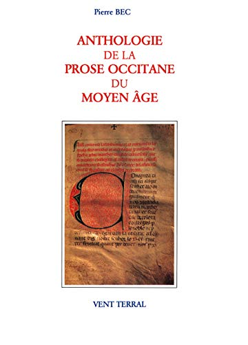 Anthologie de la prose occitane du Moyen-Age